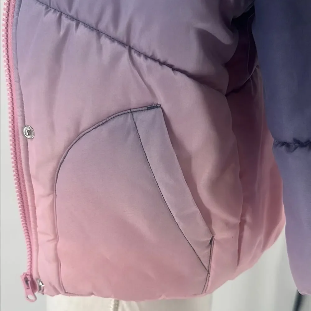 OshKosh B'gosh Pink and Purple Kids Puffer Jacket 4T
